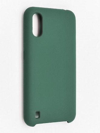 Накладка для Samsung Galaxy A01 Silicone cover зеленая