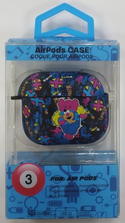  Силиконовый светящийся в темноте чехол для AirPods 3 Luxo Kaws рисунок №53