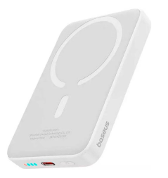 Powerbank с беспроводной зарядкой Baseus Magnetic Mini Air Slim 10000mAh 20W (P10059001223-00) белый