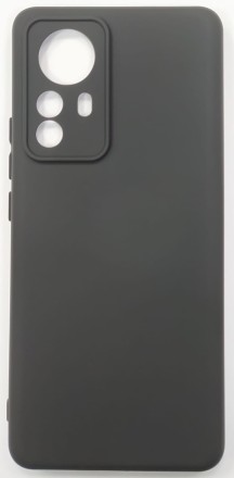  Чехол-накладка для Xiaomi Redmi 12X Pro силикон матовый чёрный
