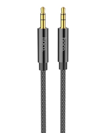  Аудиокабель AUX 3,5mm Hoco 1m с микрофоном UPA19 черный