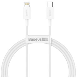 Кабель-зарядка Type-C на Lighting Baseus Superior 1.5м (CATLYS-B02) 20W белый