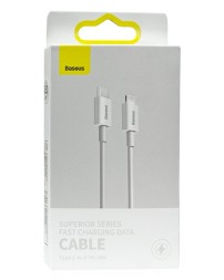 Кабель-зарядка Type-C на Lighting Baseus Superior 1.5м (CATLYS-B02) 20W белый