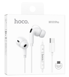 Наушники с микрофоном Hoco M101 Pro Type-C белые