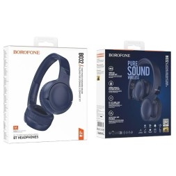 Стереонаушники Полноразмерные Borofone BO32 BT5.4/200mAh/8ч синие