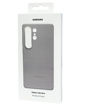  Накладка для Samsung Galaxy S25 Ultra MagSafe Kindsuit Case кожанный серый