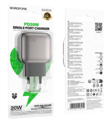 Сетевое зар. устр. Borofone BAS53A 1C 20W черное