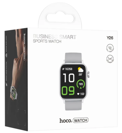  Смарт-часы Hoco Y26 Smart Sport Watch(call version) серые