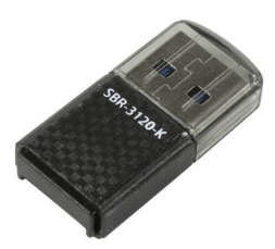 Картридер Smartbuy 3120, USB 3.0 - MicroSD, черный (SBR-3120-K)
