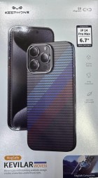 Накладка для i-Phone 14 Pro Max Keephone Kevilar Magsafe Woven разноцветный