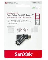 3.1 USB флеш накопитель SanDisk 128GB Ultra Dual Drive Type-c (SDDDC3-128G-G46) черный
