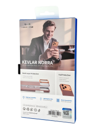 Накладка для i-Phone 17 Pro Max Keephone Kevlar Norra MagSnap (Solar) оранжевый