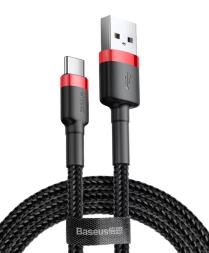 Usb Кабель-зарядка TYPE-C Baseus Cafule 3м (CATKLF-U91) 2A черно-красный
