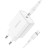  Сетевое зар. устр. Borofone BA57A с шнуром Type-C на Lightning 1C 20W белое