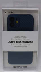 Накладка для i-Phone 12 K-Doo Air Carbon пластик синяя