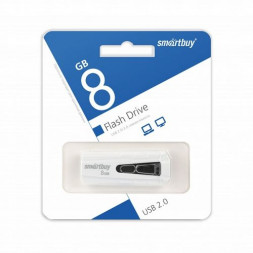 USB флеш накопитель Smartbuy 8GB Iron White/Black (SB8GBIR-W)