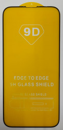 Защитное стекло для iPhone 13/13 Pro 6.1&quot; 9D чёрное