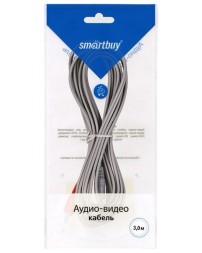 Кабель AUX 3.5мм (папа) - 2xRCA (папа) Smartbuy (KA-313-200) 3м