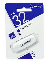 3.0/3.1 USB флеш накопитель Smartbuy 32GB Scout White (SB032GB3SCW)