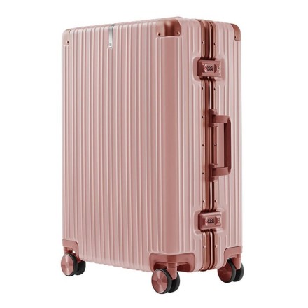  Чемодан 90 Points пластик 66 см, 26" 76л розовый
