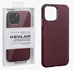 Накладка для i-Phone 15 Pro Max K-Doo Kevlar пластик фиолетовая