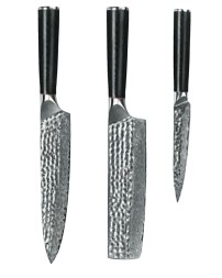 Набор кухонных ножей Spetime 3-Piece Steel Kitchen Knife Set W03-GS (3 ножей) черный
