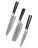  Набор кухонных ножей Spetime 3-Piece Steel Kitchen Knife Set W03-GS (3 ножей) черный