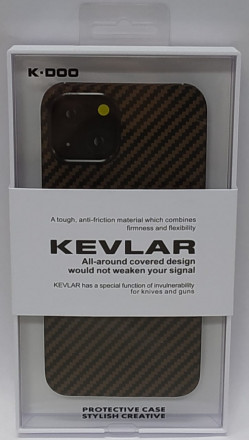 Накладка для i-Phone 13 K-Doo Kevlar пластик бронзовая