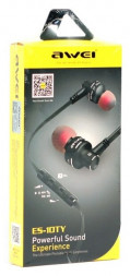 Наушники с микрофоном Awei ES-10TY 1.2м черные