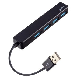 Perfeo USB-HUB 4 Port, (PF-D0784 Black) чёрный