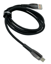 Usb Кабель-зарядка TYPE-C Baseus Glimmer Series 100W 1м (CADH000401) чёрный 
