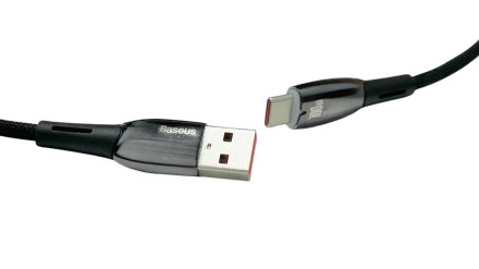  Usb Кабель-зарядка TYPE-C Baseus Glimmer Series 100W 1м (CADH000401) чёрный