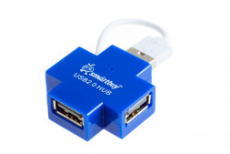 USB-HUB Smartbuy 4 порта голубой (SBHA-6900-B)