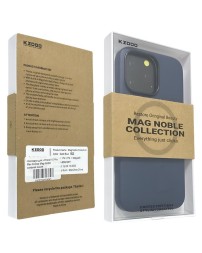 Накладка для i-Phone 15 Pro Max K-Doo Mag Noble кожаная синяя