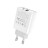  Сетевое зар. устр. Hoco C80A с шнуром Type-C на Lightning 1USB/1С PD3.0/QC3.0 3A 20W белое