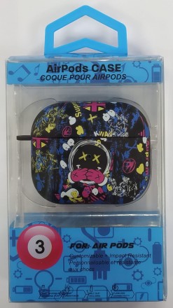 Силиконовый светящийся в темноте чехол для AirPods 3 Luxo Kaws рисунок №54