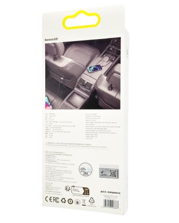  Автомобильное заряд. устр. Baseus Share 3USB/1C CCBT-B0G серебристое