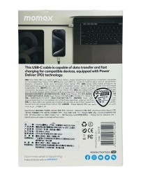 Usb Кабель-зарядка Type-C на Type-C Momax elite 100W Gen 2X2 20Gbps DC31D 1м черный