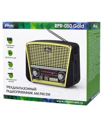 Портативный радиоприемник Ritmix RPR-050 золотой