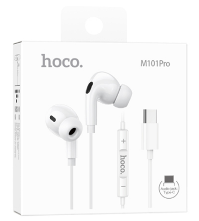  Наушники с микрофоном Hoco M101 Pro белые