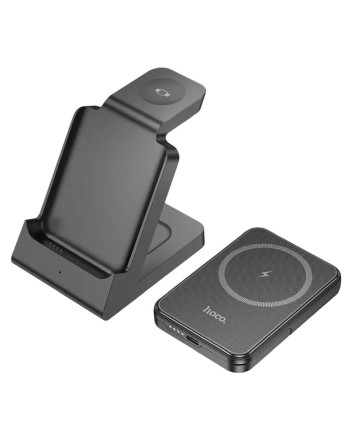  Powerbank с беспроводной зарядкой MagSafe Hoco J149 5000mAh 1USB-C 15W чёрный