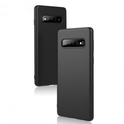 Чехол-накладка для Samsung Galaxy S10E силикон матовый чёрный