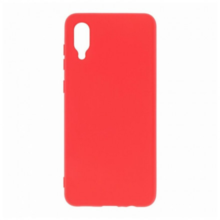 Накладка для Samsung Galaxy A02 Silicone cover красная
