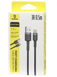 Usb Кабель-зарядка TYPE-C Baseus Cafule 50см (CATKLF-AG1) чёрный
