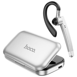 Bluetooth-гарнитура Hoco DES48 BT5.3/60mAh (400mAh) серая