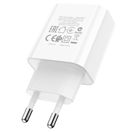  Сетевое зар. устр. Borofone BA57A 1C 20W белое