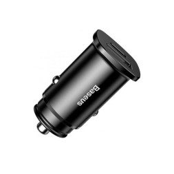 Автомобильное заряд. устр. Baseus Square Metal 1USB/1C 30W (CCALL-AS01) черное