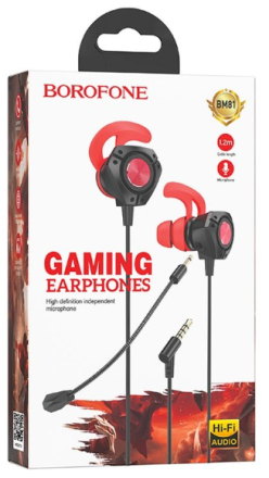  Наушники с микрофоном Borofone BM81 Gaming 1.2м черные