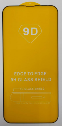 Защитное стекло для i-Phone 13 Pro Max/14 Plus 6.7&quot; 9D чёрное