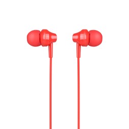 Наушники с микрофоном Hoco M14 Natural Sound 1.2м красные